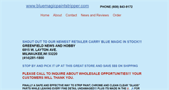 Desktop Screenshot of bluemagicpaintstripper.com